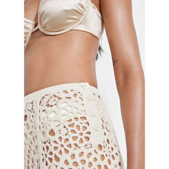 NWT & Other Stories Crocheted Midi Skirt - Picture 4 of 7